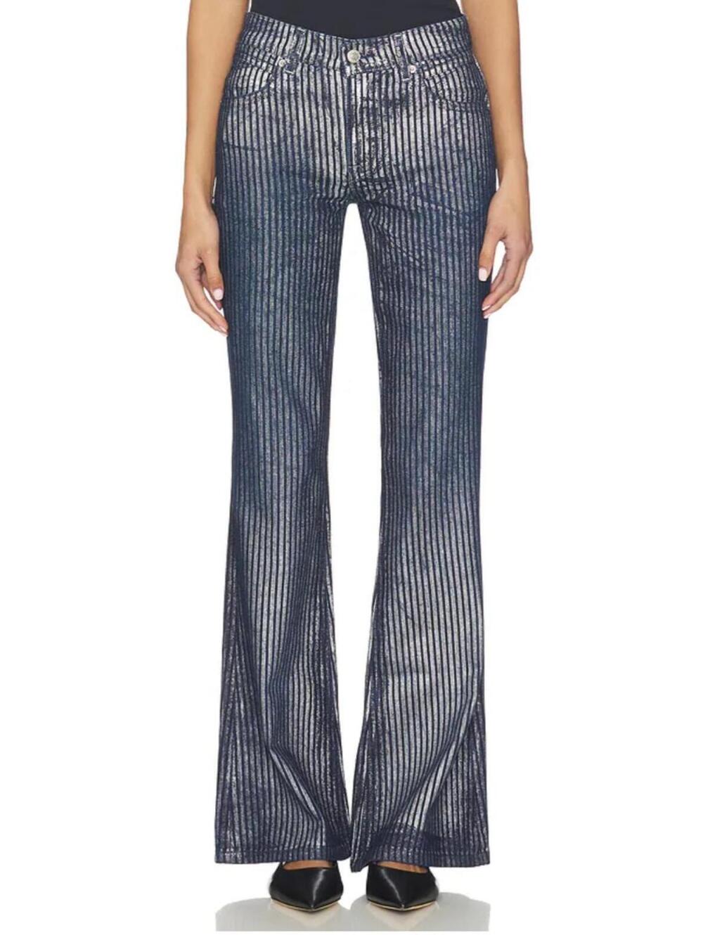 We The Free West Coast Metallic Flare In Country Blue